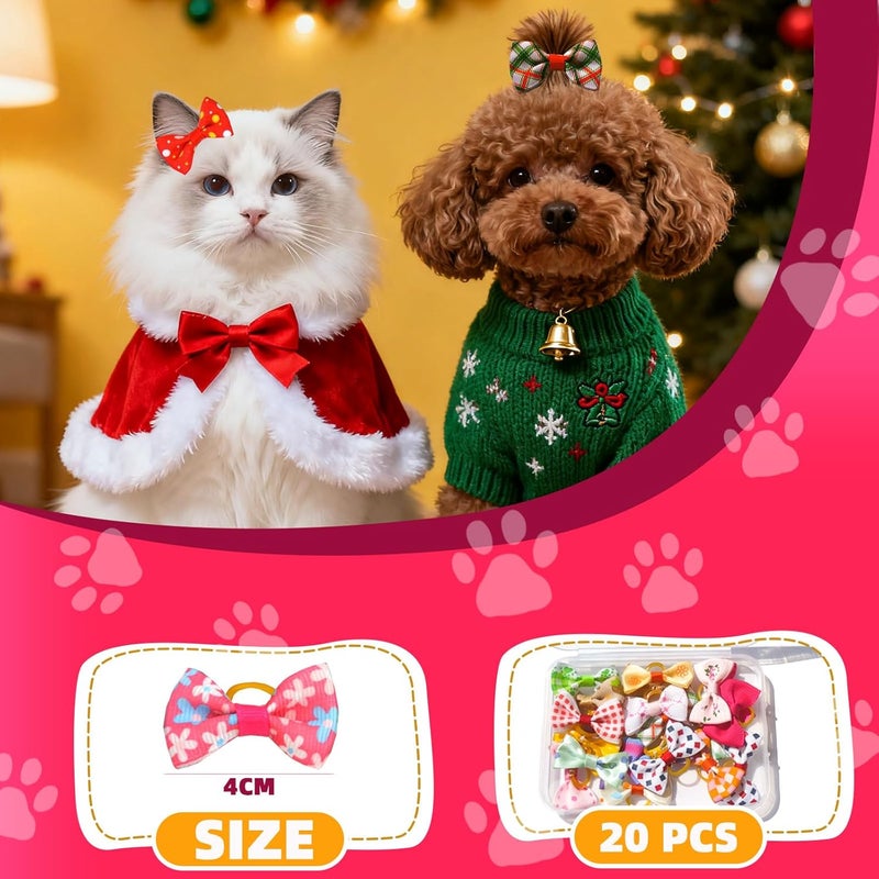OLINGYOU Pet Grooming Kit- 6 Colors Washable Dog Hair Dye Markers, 8 Colors Nail Polish, 20 PCS Cute Dog Bowknot Hair Bows ,Dog Beauty Care Supplies for Safe & Fun Styling,Birthday Gifts to PET Lovers Set - Image 5